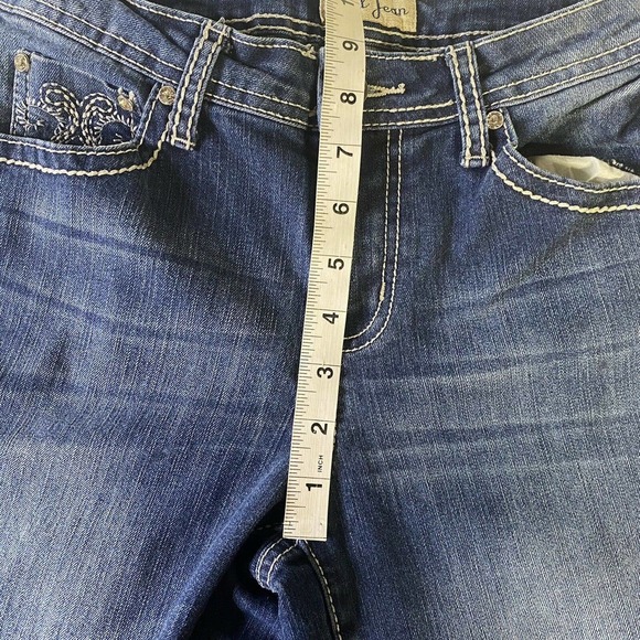 EARL Jean Women Bootcut Size 6 Mid Rise Western Cowboy - Picture 8 of 9